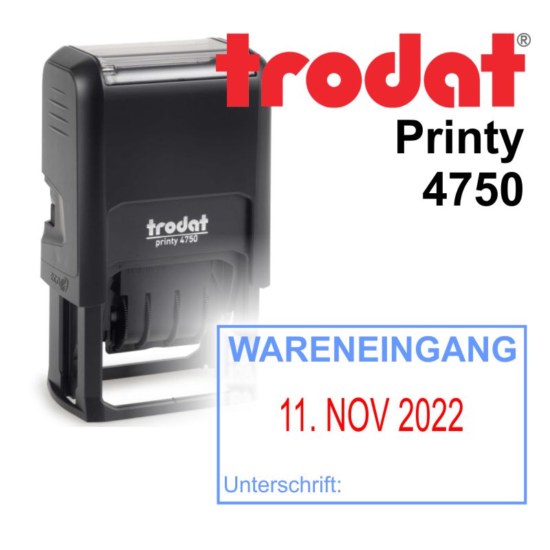 Professioneller Stempel für den Wareneingang