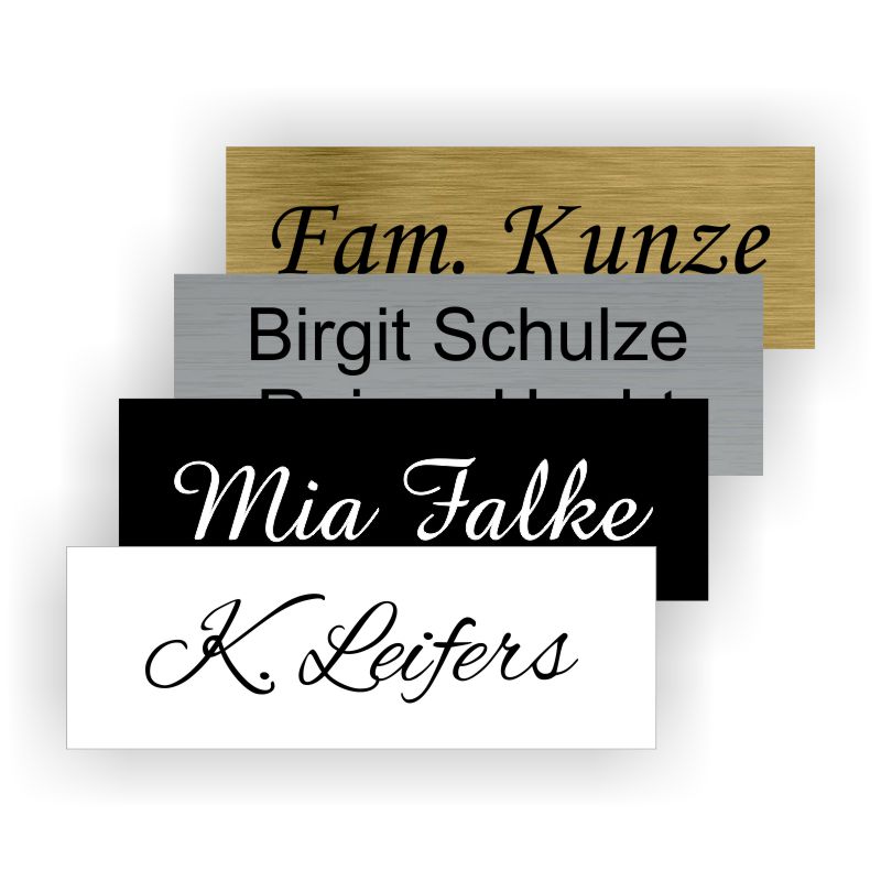 Klingelschild 54x12mm - u.a. für JU Anlagen