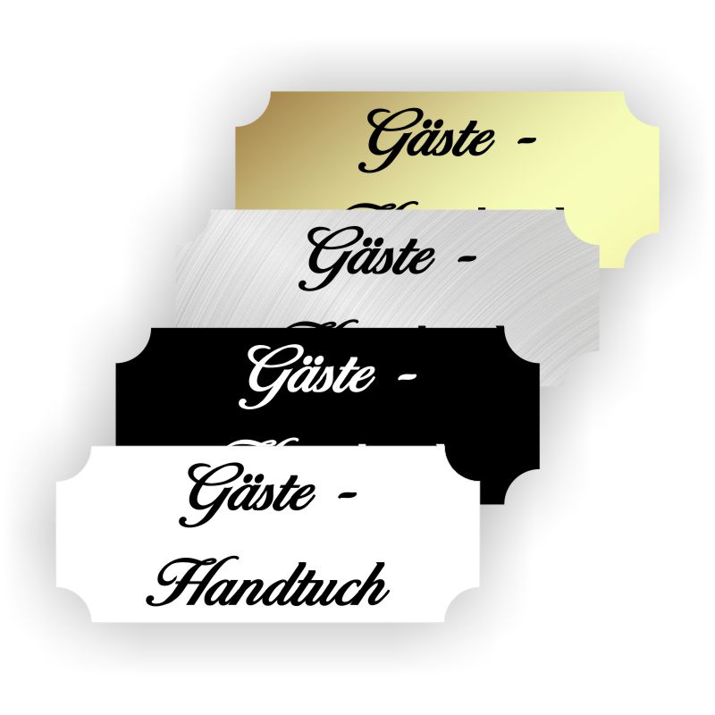 Gäste-Handtuch-Schild rechteckig