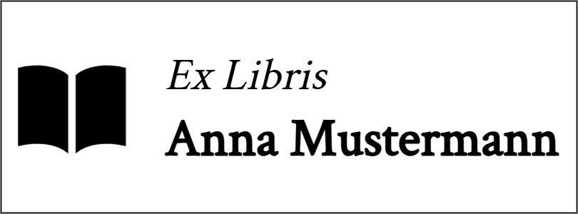 Vorschau der Vorlage 27x10 Ex Libris