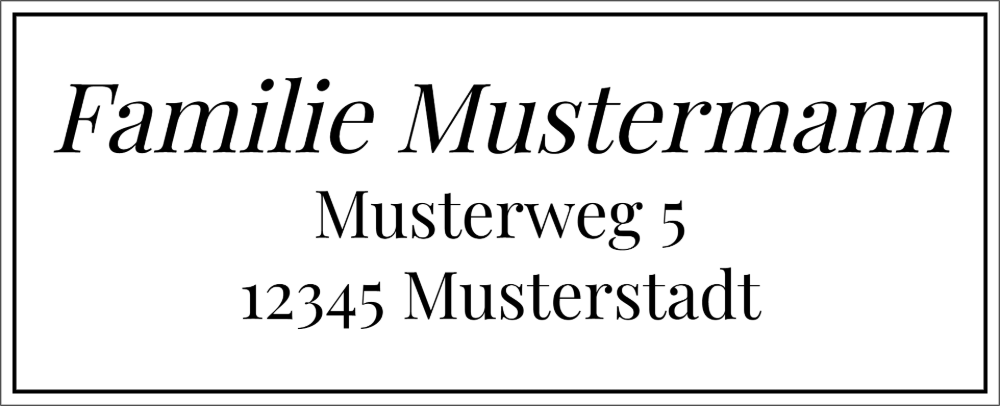 Vorschau der Vorlage 64x26 Familie elegant
