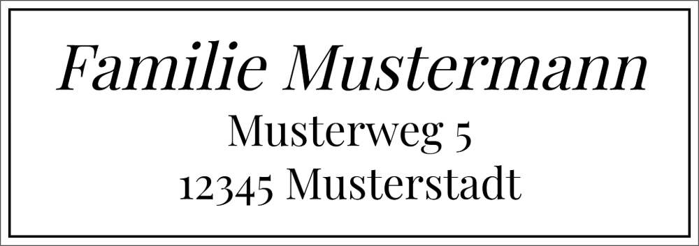 Vorschau der Vorlage 68x24 Familie elegant