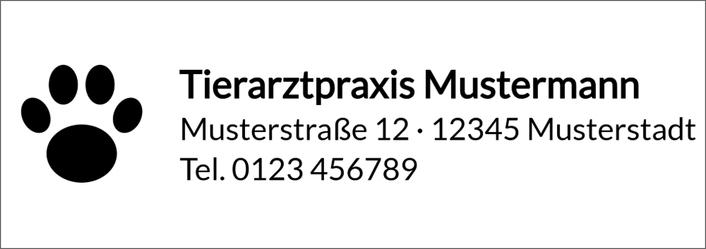 Vorschau der Vorlage 68x24 Tierarztpraxis