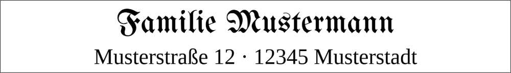 Vorschau der Vorlage 70x10 Fraktur