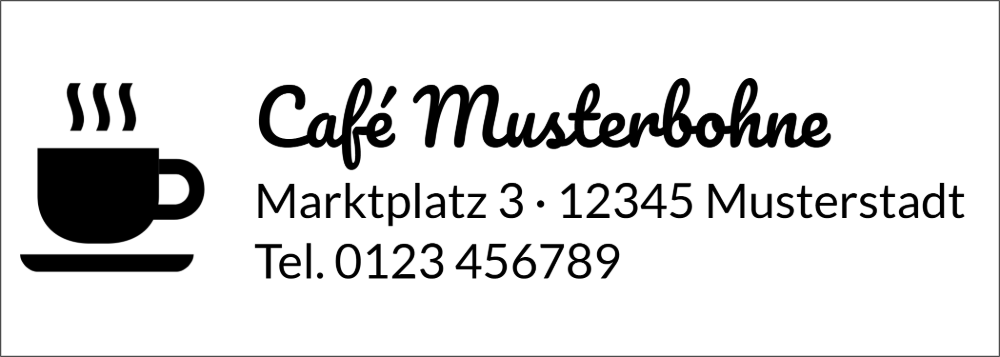 Vorschau der Vorlage 70x25 Café