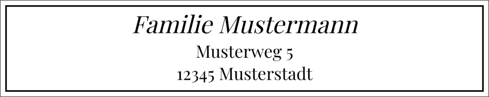 Vorschau der Vorlage 75x15 Familie elegant