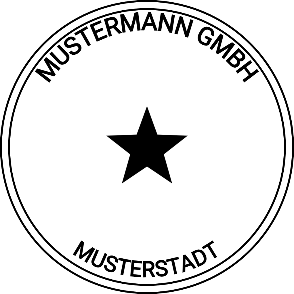 Vorschau der Vorlage Ø38 Firmensiegel
