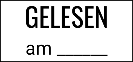 Vorschau der Vorlage 15x7 Gelesen